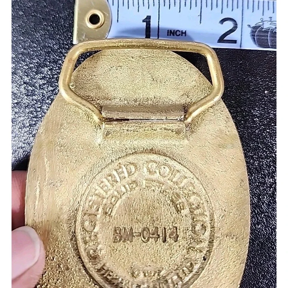 Pearl Harbor Arizona Memorial Belt Buckle Brass # RC‎ Vtg Heritage Mint BM 0414